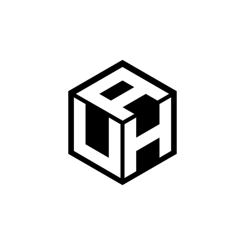 uha brev logotyp design, inspiration för en unik identitet. modern elegans och kreativ design. vattenmärke din Framgång med de slående detta logotyp. vektor