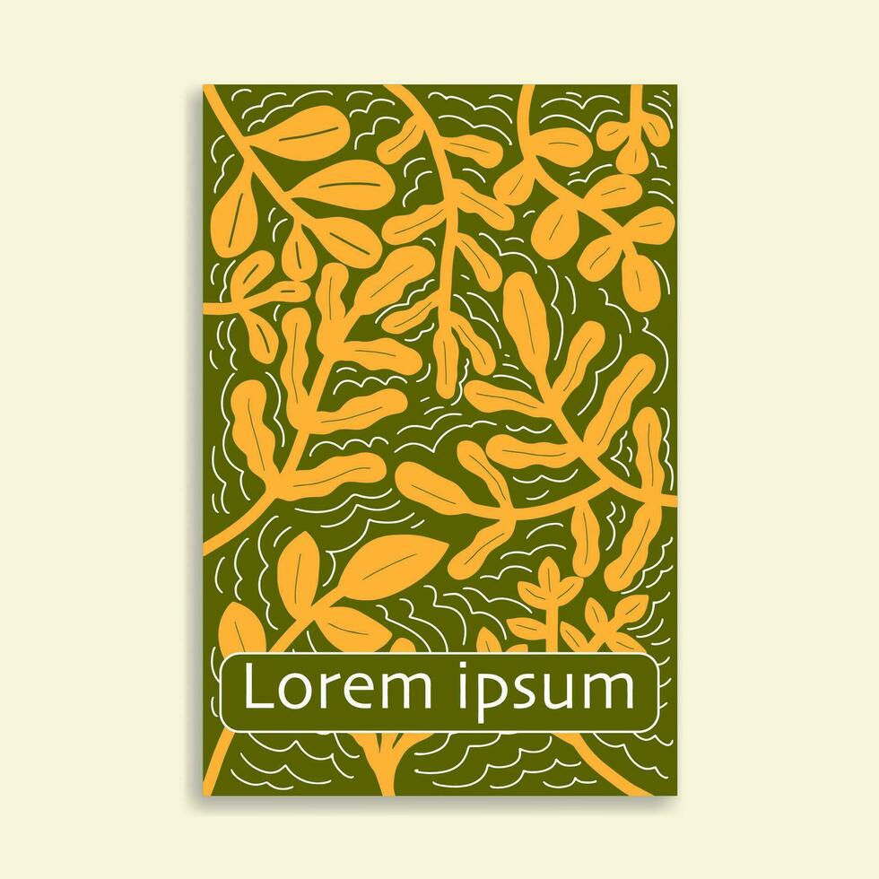 Hand gezeichnet botanisch Buch Startseite Design vektor