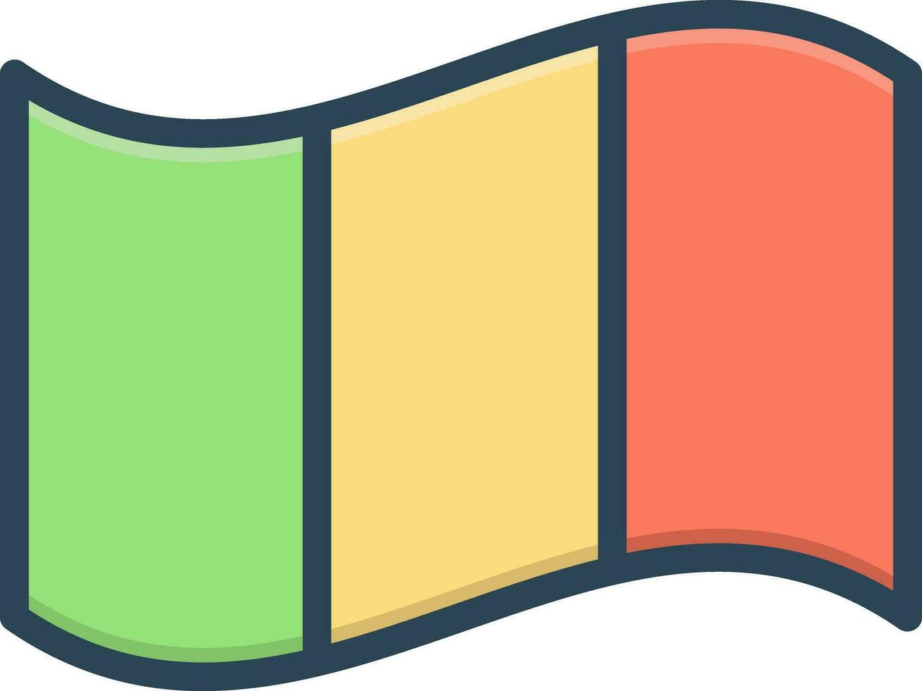 Färg ikon för mali vektor