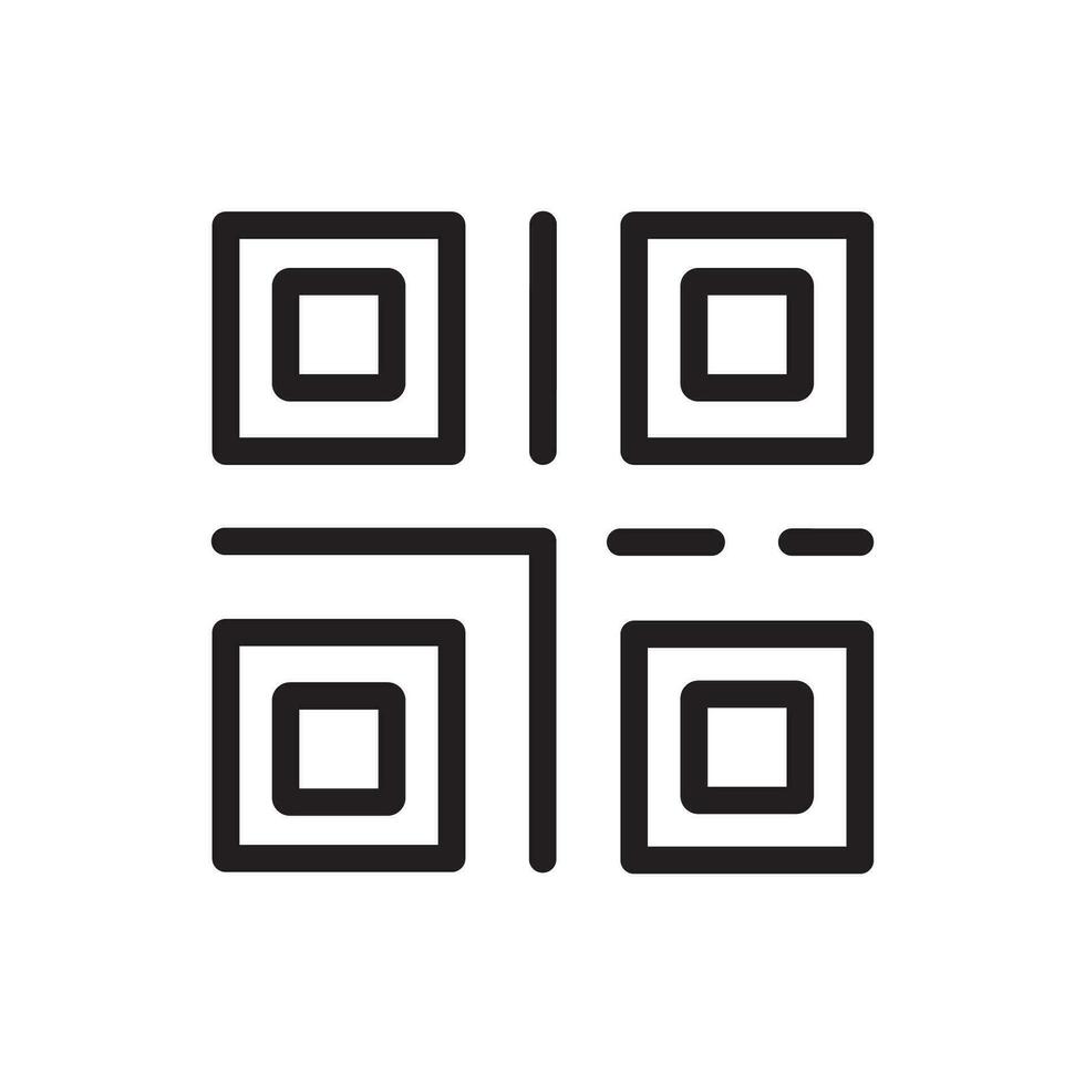 qr Code Symbol Abbildungen Vektor Grafik