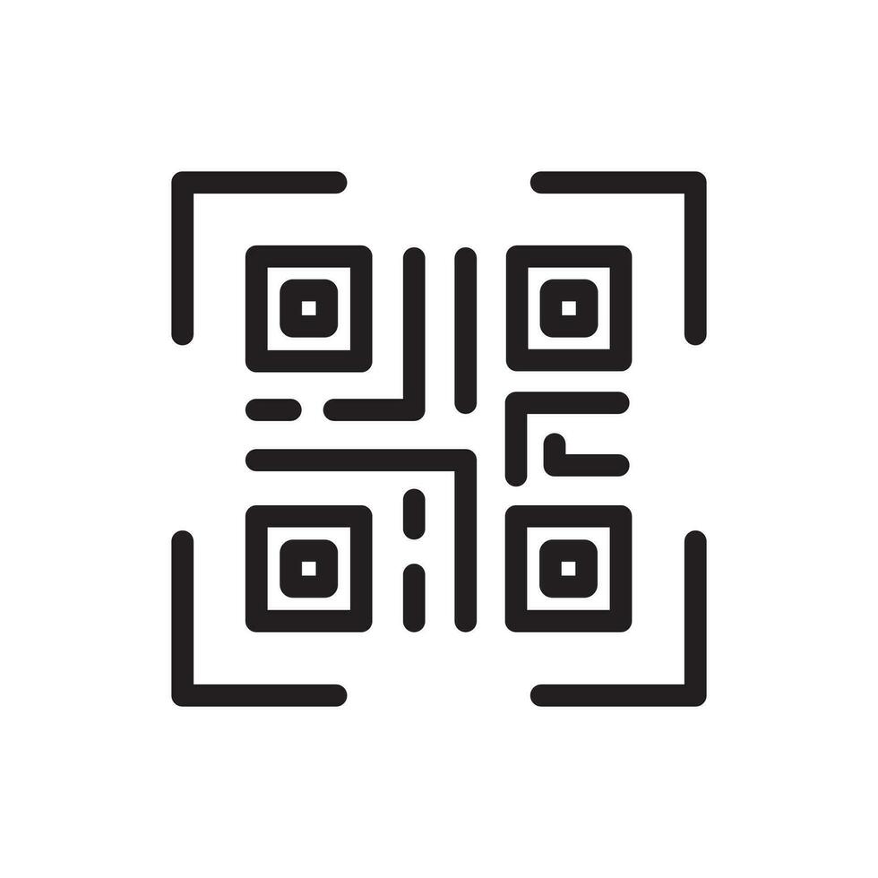 qr Code Symbol Abbildungen Vektor Grafik