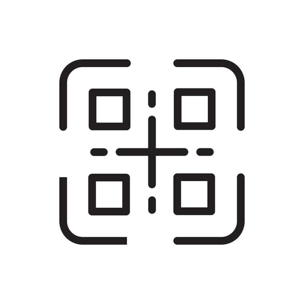 qr Code Symbol Abbildungen Vektor Grafik