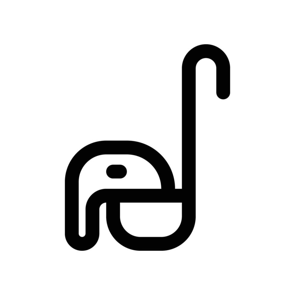 Kelle Linie Symbol. Vektor Symbol zum Ihre Webseite, Handy, Mobiltelefon, Präsentation, und Logo Design.