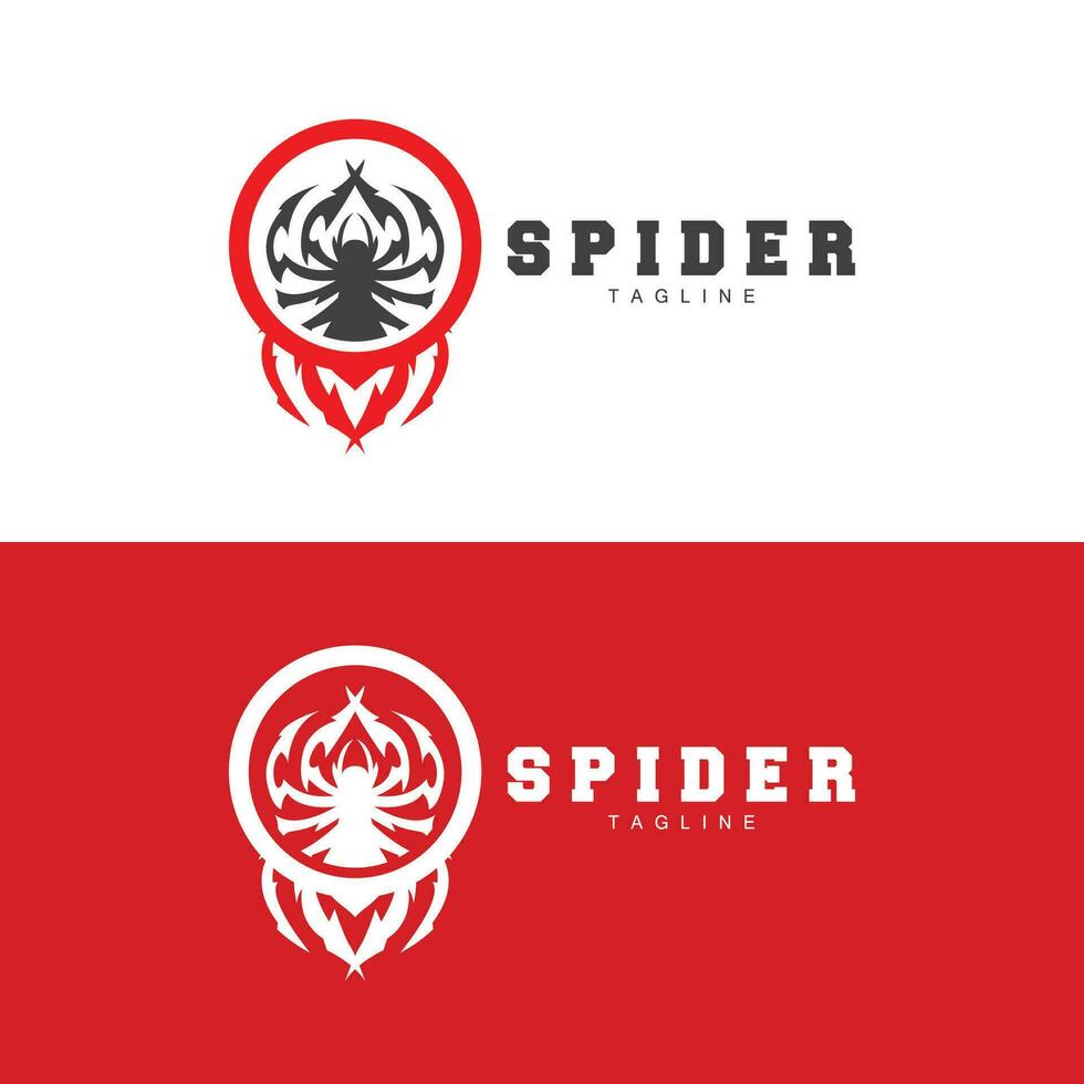 Spindel logotyp vektor symbol illustration design