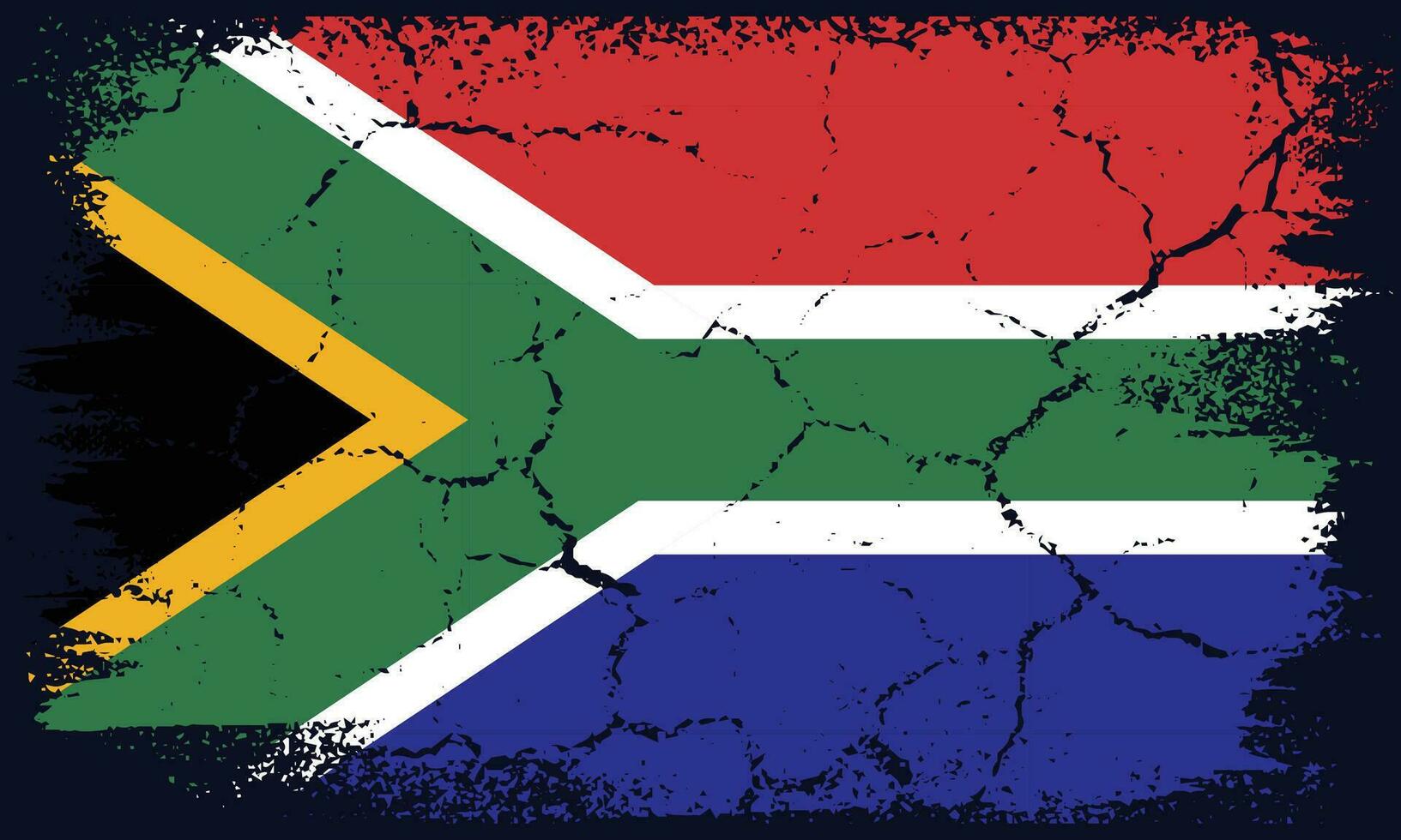 kostenlos Vektor eben Design Grunge Süd Afrika Flagge Hintergrund