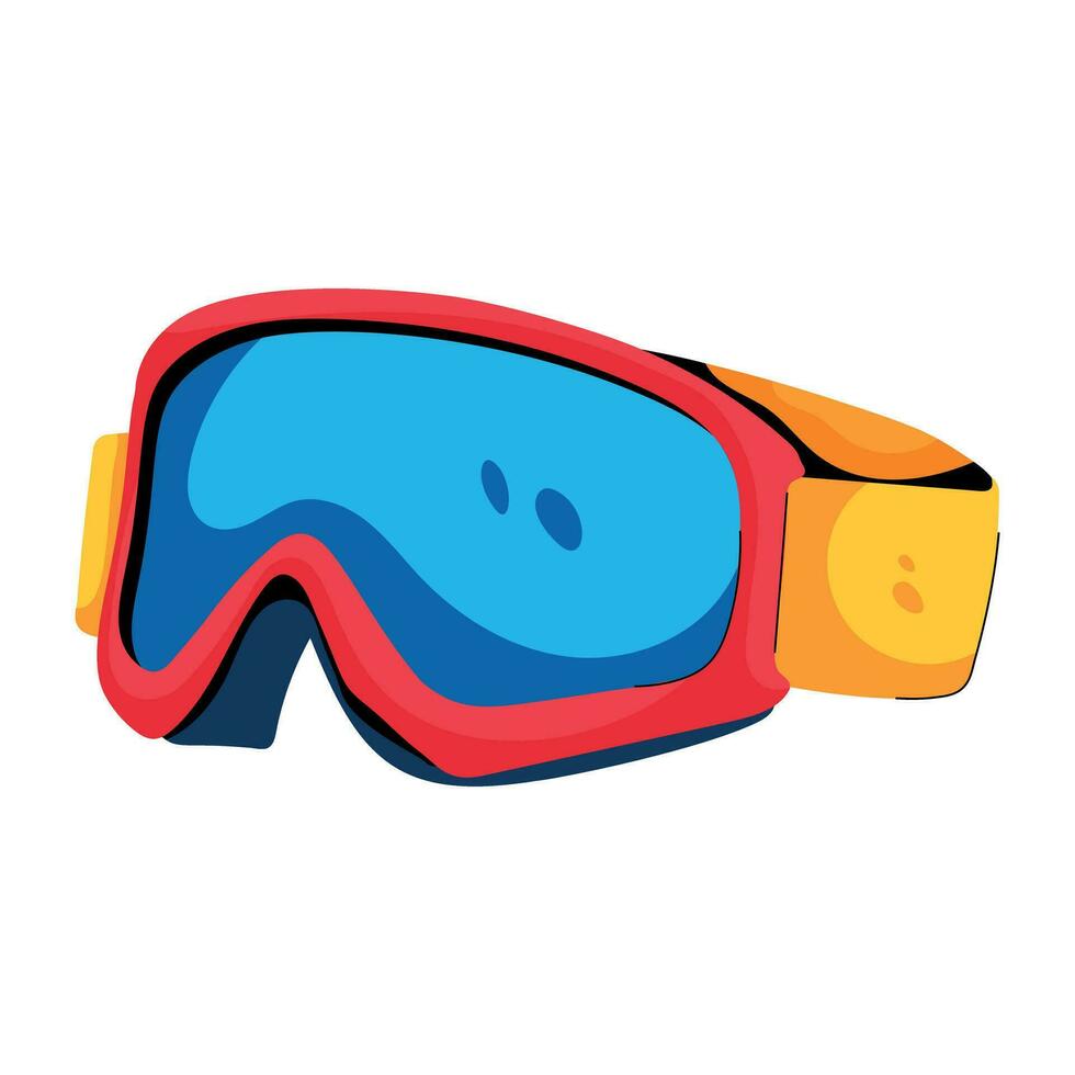 modisch Ski Brille vektor