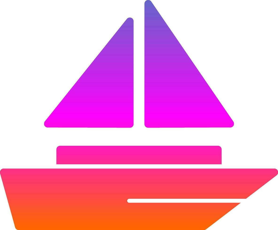 segling vektor ikon design