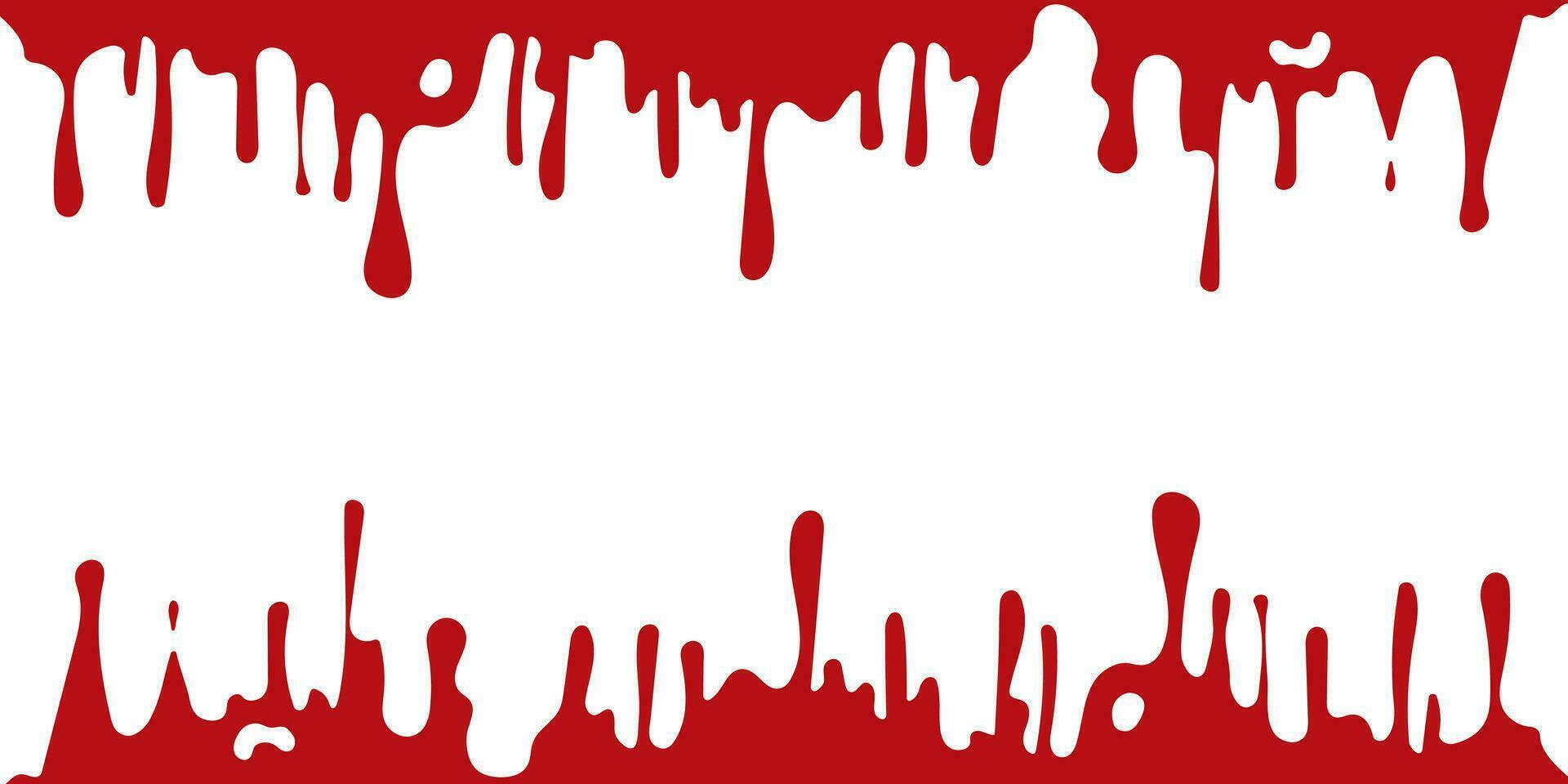 blodig bakgrund. droppande blod eller röd måla isolerat på vit bakgrund. halloween bakgrund med kopia Plats för din text. vektor. vektor