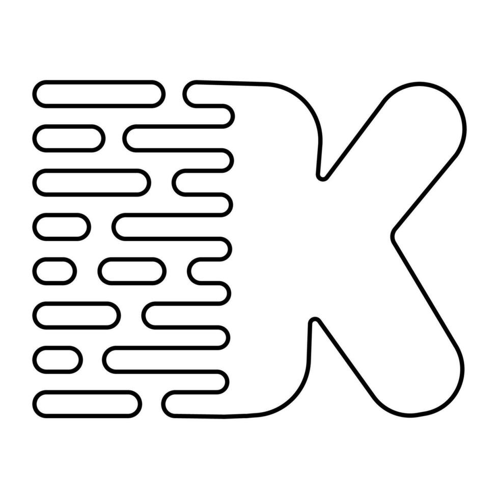 Brief k Logo schnell Geschwindigkeit, Bewegung Brief k schnell Symbol vektor