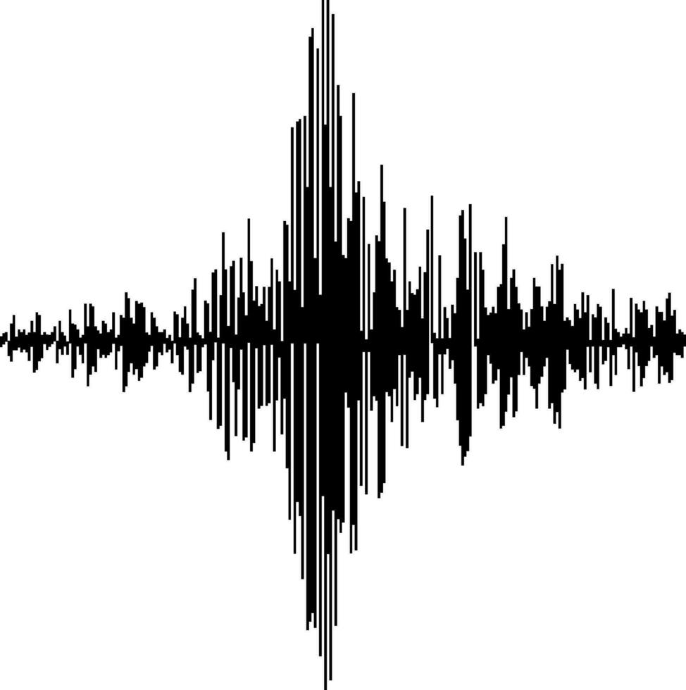 ljud vågor. audio utjämnare teknologi, puls musikalisk syntes elektronisk ljud vektor