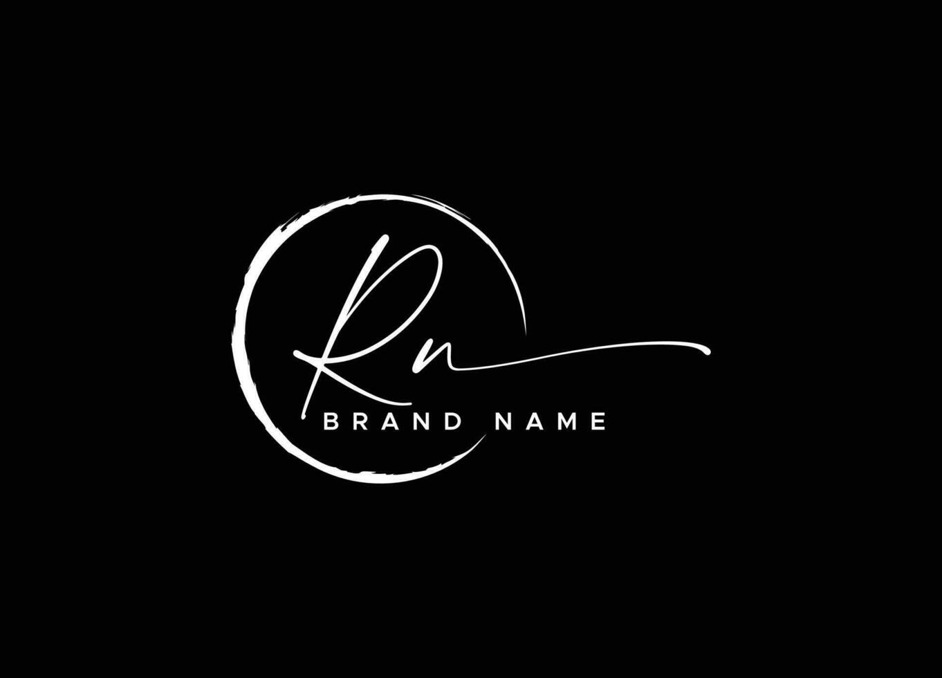 rn Logo Design Vorlage Vektor Grafik branding Element kostenlos Vektor