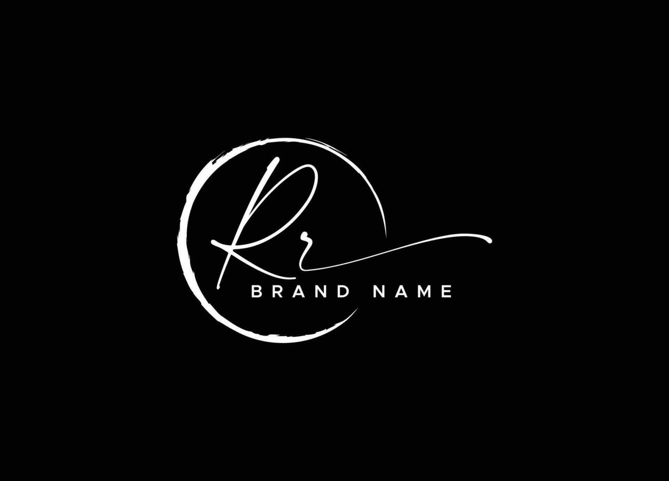 rr logotyp design mall vektor grafisk branding element fri vektor