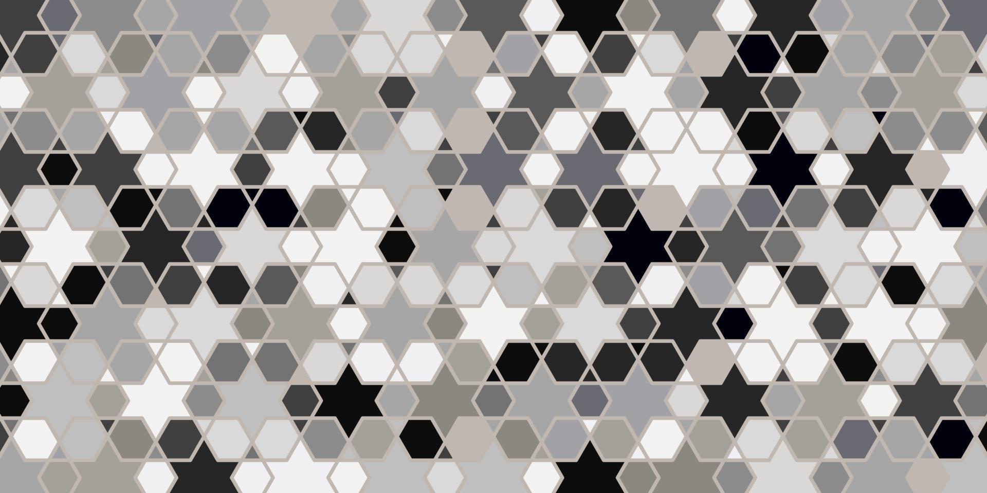 abstrakter geometrischer nahtloser Musterentwurf moderner Luxushintergrund mit polygonaler Form vektor