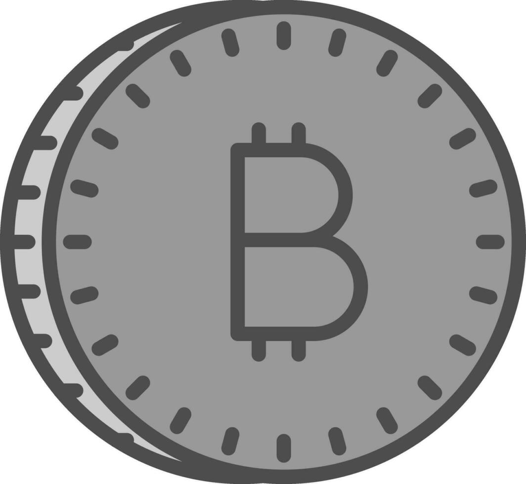 Bitcoin-Vektor-Icon-Design vektor