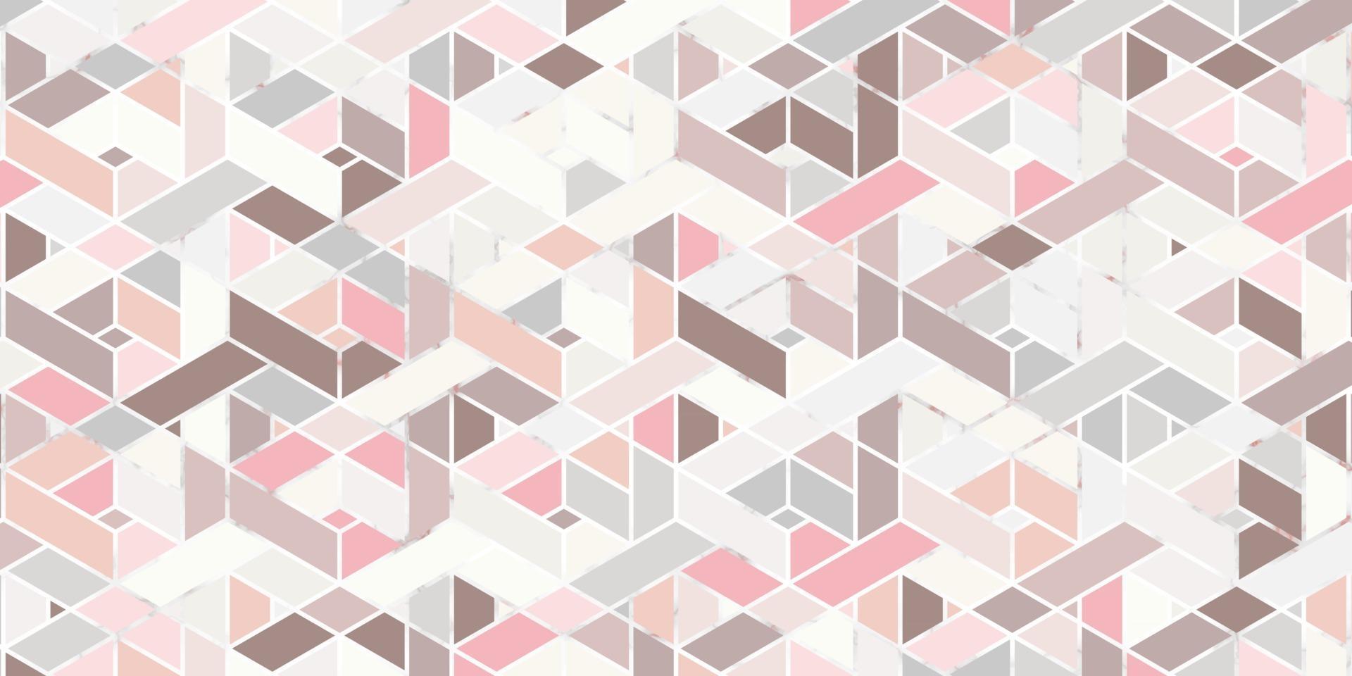 abstrakta geometriska sömlösa mönster modern design pastellfärg med marmor linje elegant bakgrund vektor