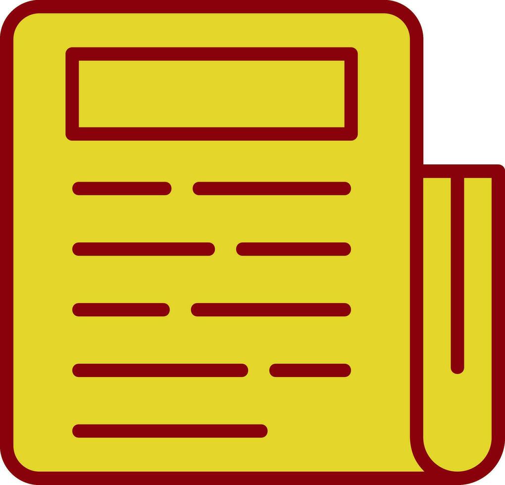 Zeitungsvektor-Icon-Design vektor