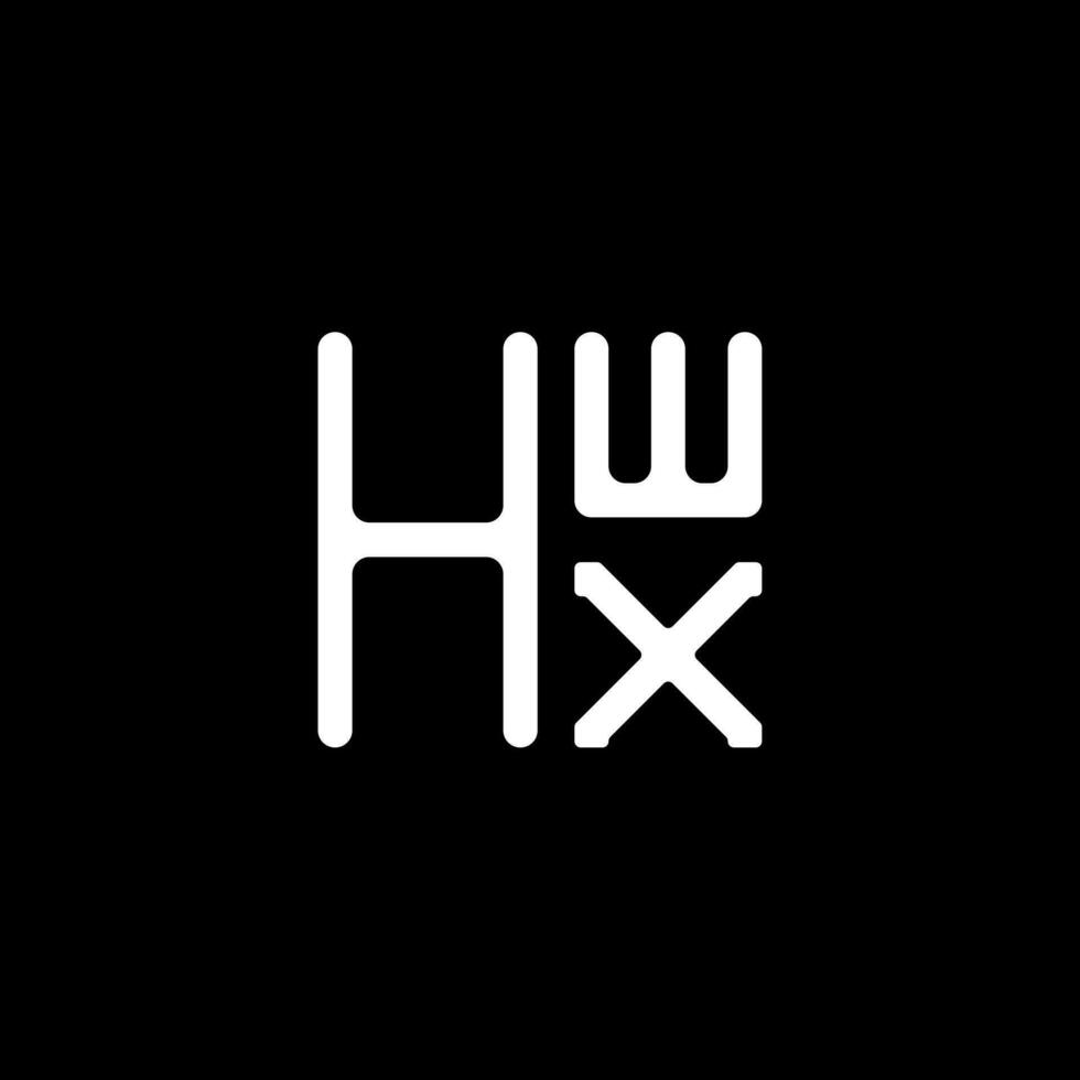 hwx Brief Logo Vektor Design, hwx einfach und modern Logo. hwx luxuriös Alphabet Design