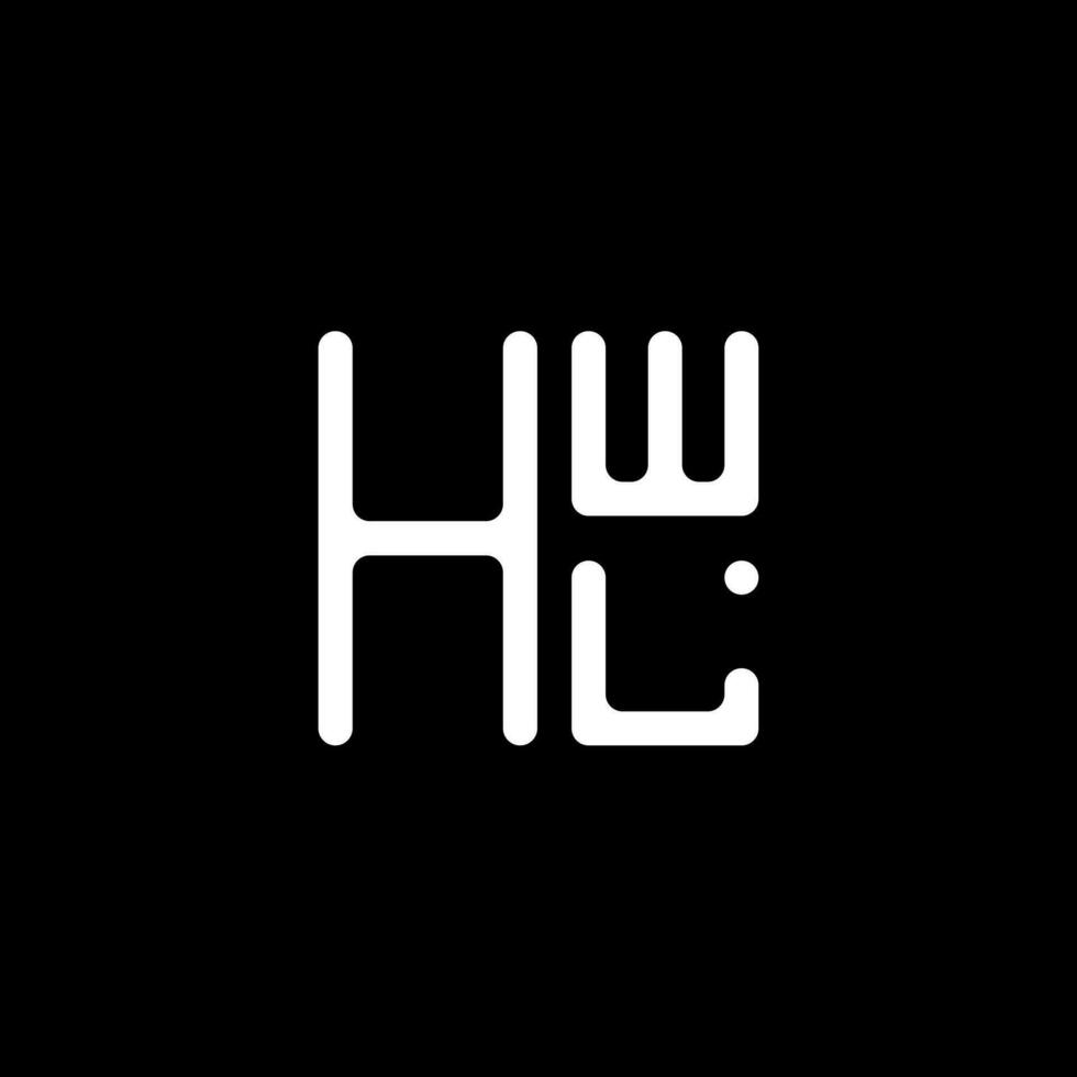 hwl brev logotyp vektor design, hwl enkel och modern logotyp. hwl lyxig alfabet design