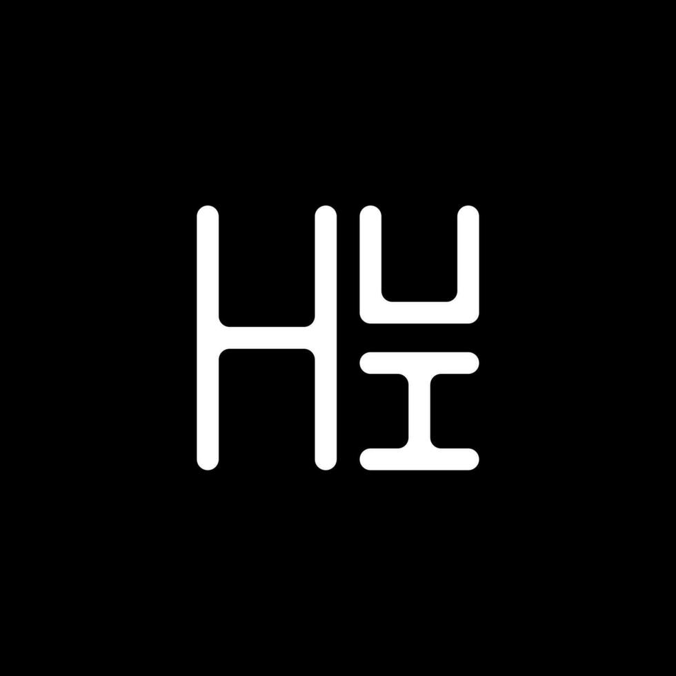 hui brev logotyp vektor design, hui enkel och modern logotyp. hui lyxig alfabet design