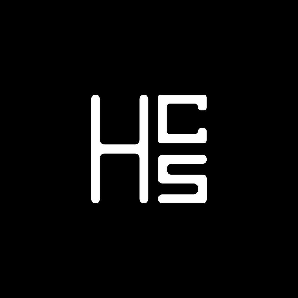 hcs Brief Logo Vektor Design, hcs einfach und modern Logo. hcs luxuriös Alphabet Design