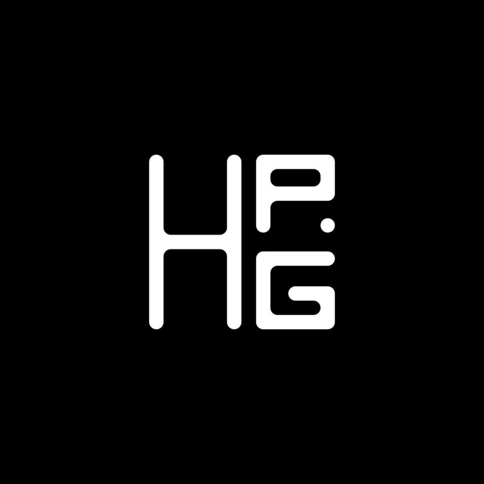 hpg brev logotyp vektor design, hpg enkel och modern logotyp. hpg lyxig alfabet design