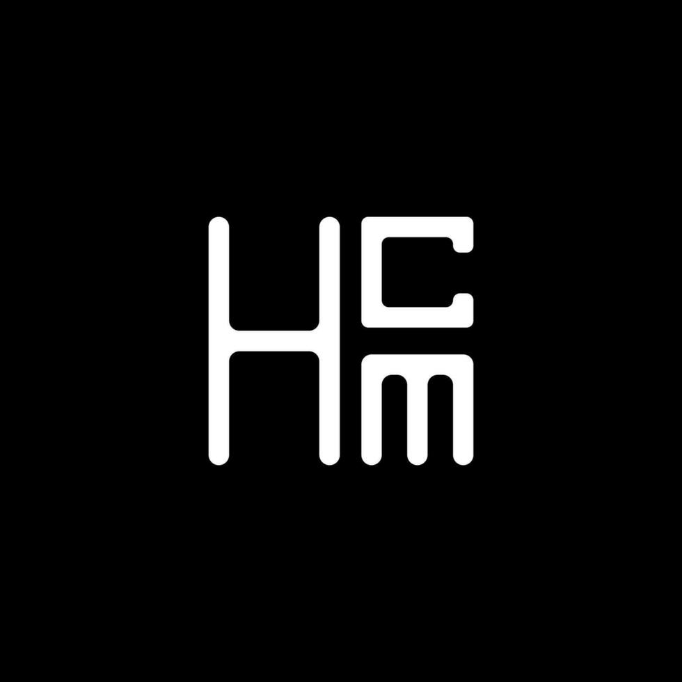 hcm brev logotyp vektor design, hcm enkel och modern logotyp. hcm lyxig alfabet design