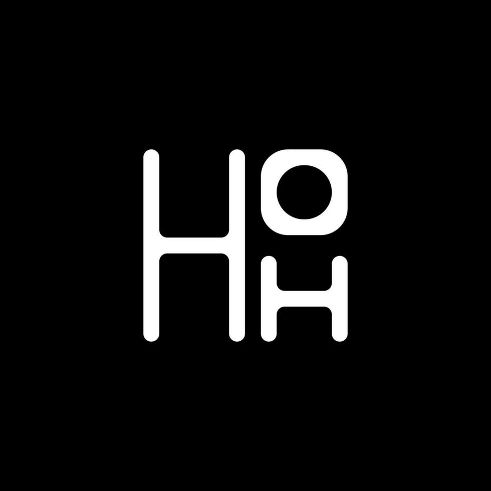 hoh Brief Logo Vektor Design, hoh einfach und modern Logo. hoh luxuriös Alphabet Design