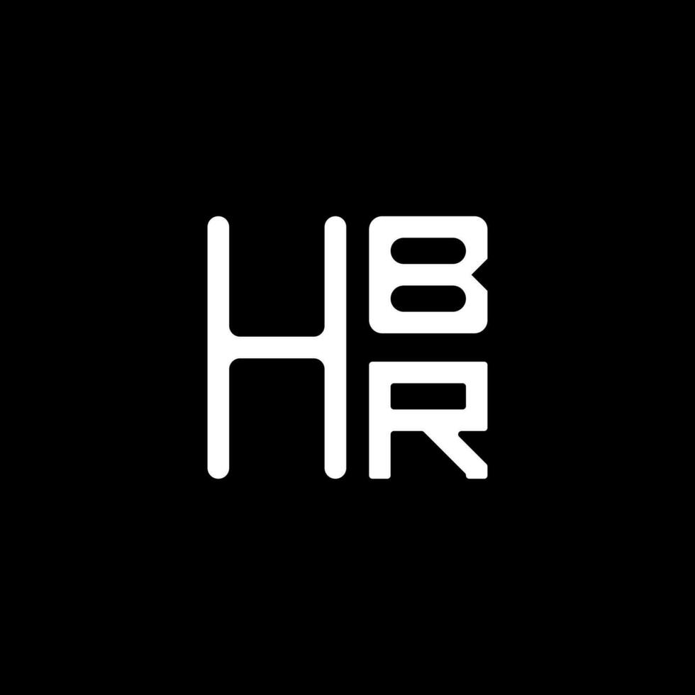 hbr brev logotyp vektor design, hbr enkel och modern logotyp. hbr lyxig alfabet design