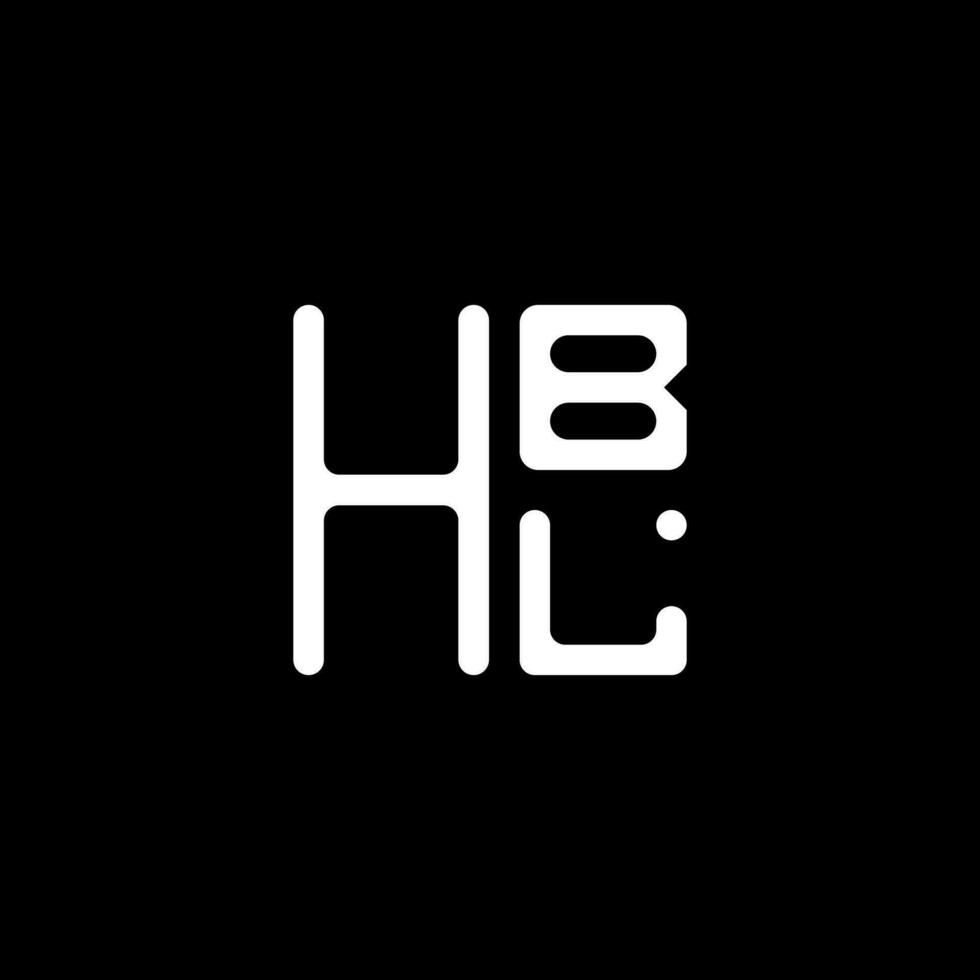 hbl Brief Logo Vektor Design, hbl einfach und modern Logo. hbl luxuriös Alphabet Design