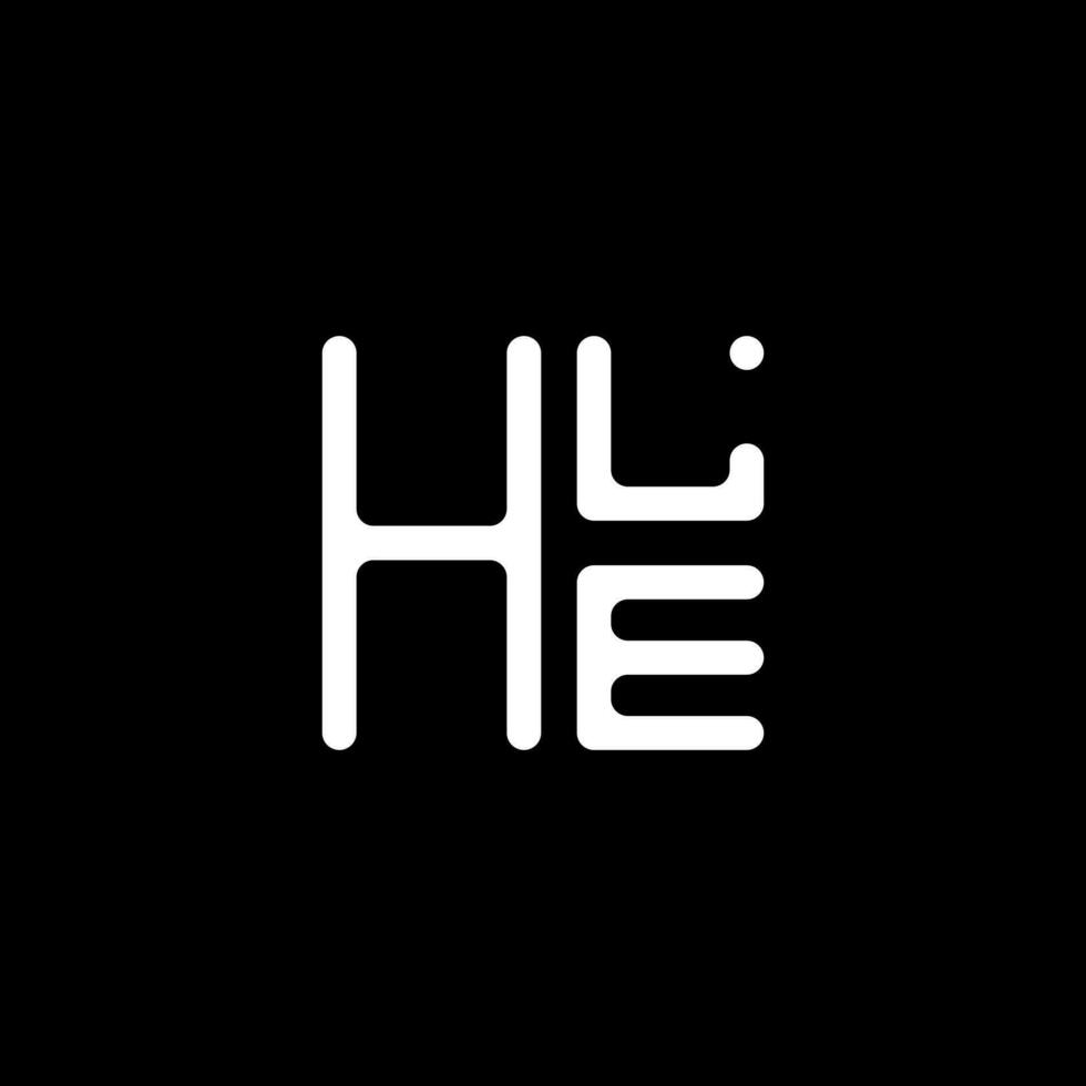 hle Brief Logo Vektor Design, hle einfach und modern Logo. hle luxuriös Alphabet Design