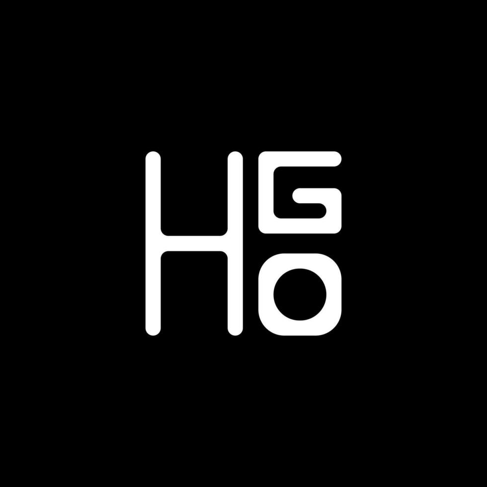 hgo brev logotyp vektor design, hgo enkel och modern logotyp. hgo lyxig alfabet design