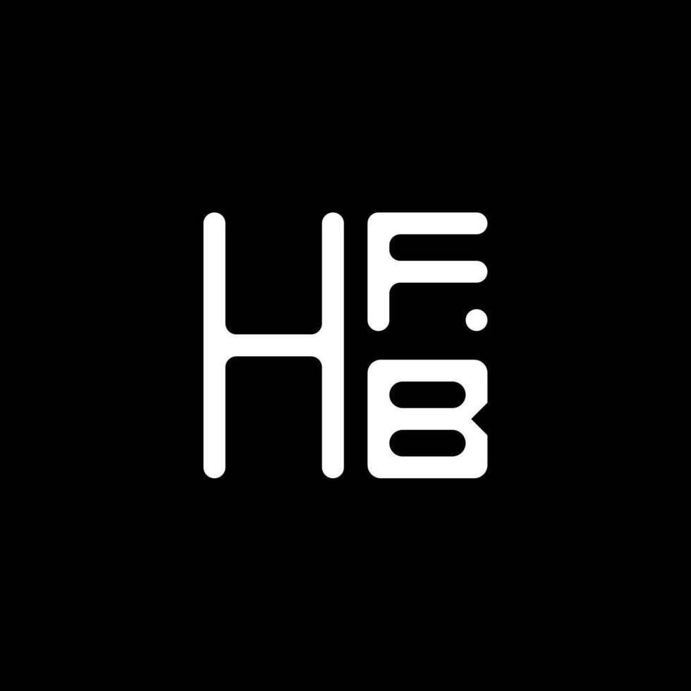 hfb brev logotyp vektor design, hfb enkel och modern logotyp. hfb lyxig alfabet design