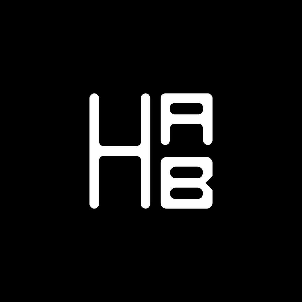 hab Brief Logo Vektor Design, hab einfach und modern Logo. hab luxuriös Alphabet Design