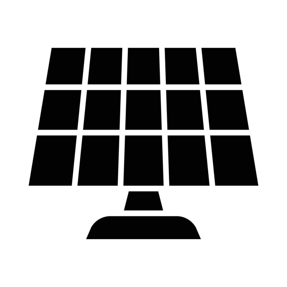 Solar- Panel Vektor Glyphe Symbol zum persönlich und kommerziell verwenden.