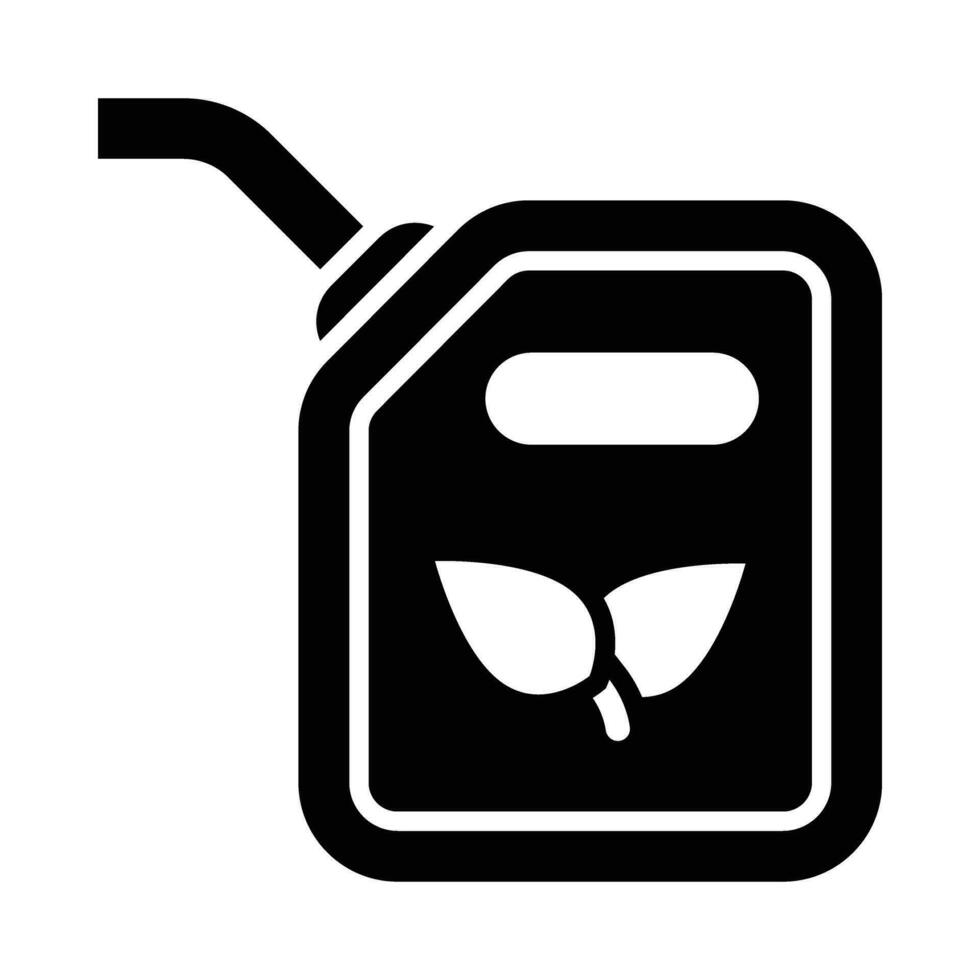 Biotreibstoff Vektor Glyphe Symbol zum persönlich und kommerziell verwenden.