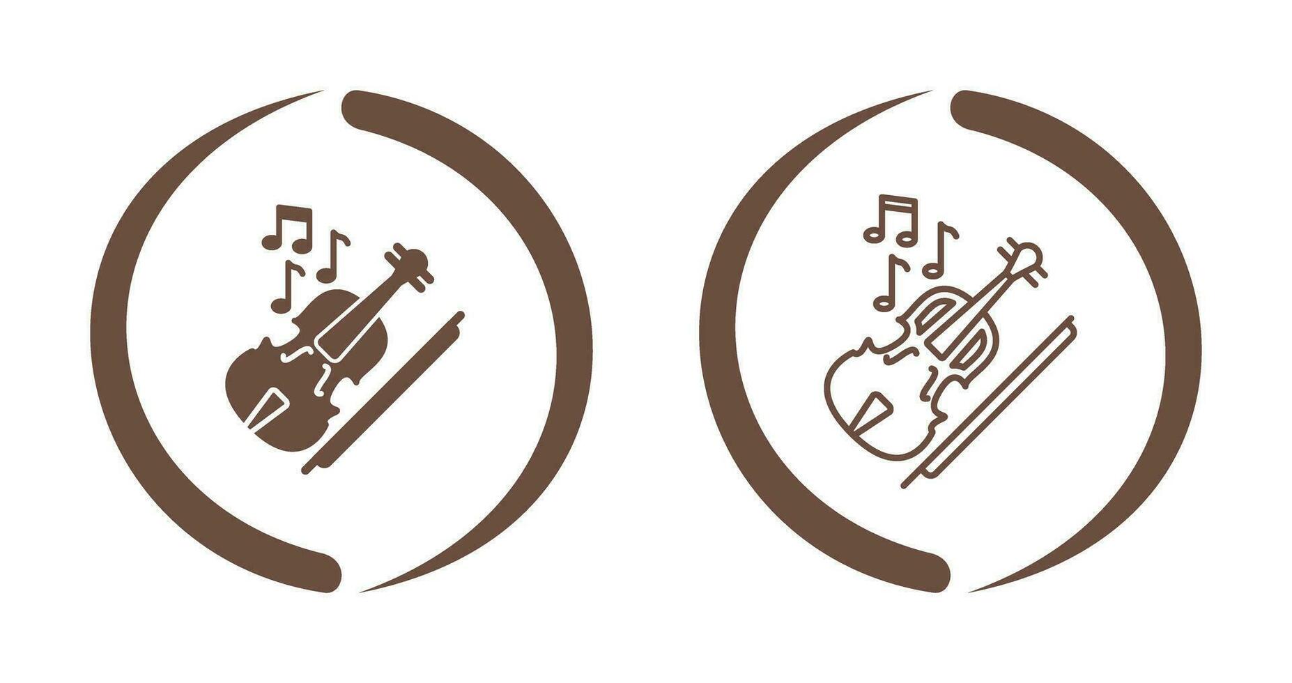 Violine-Vektor-Symbol vektor