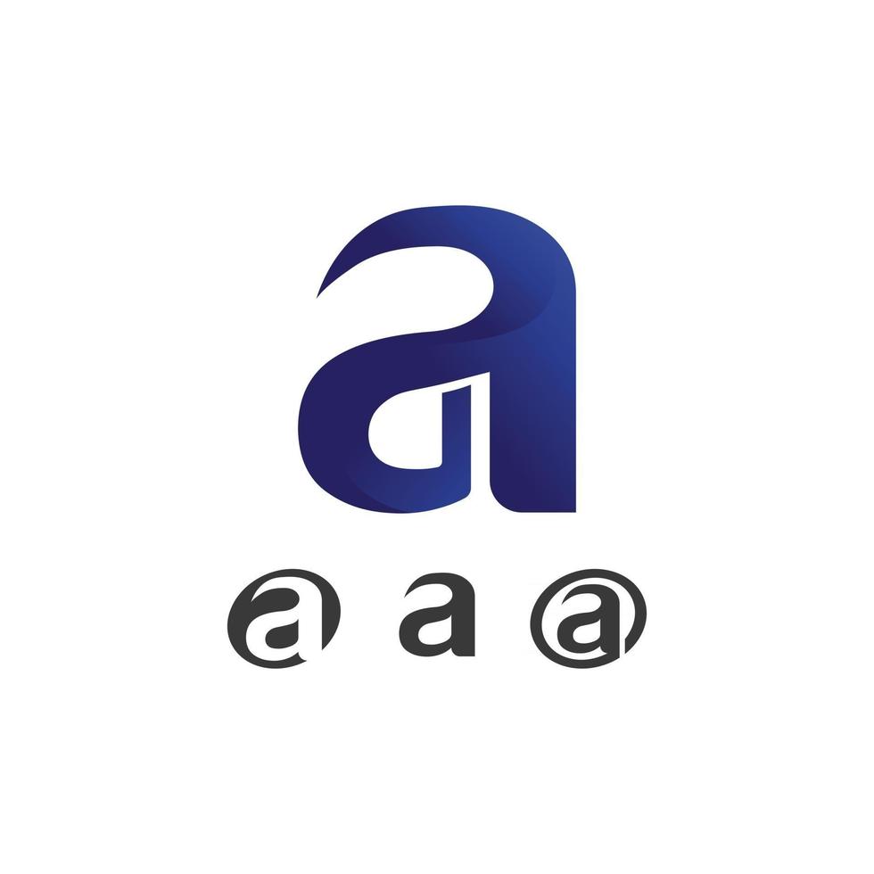 ett brev logotyp mall logo design vektor ett teckensnitt och brev för logotyp företag och identitet