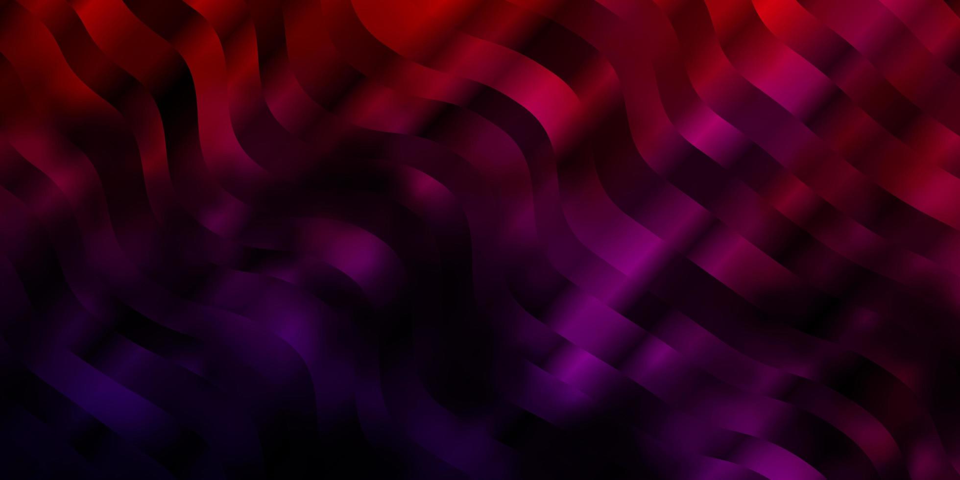 dunkelrosa, roter Vektorhintergrund mit Kreisbogen. vektor