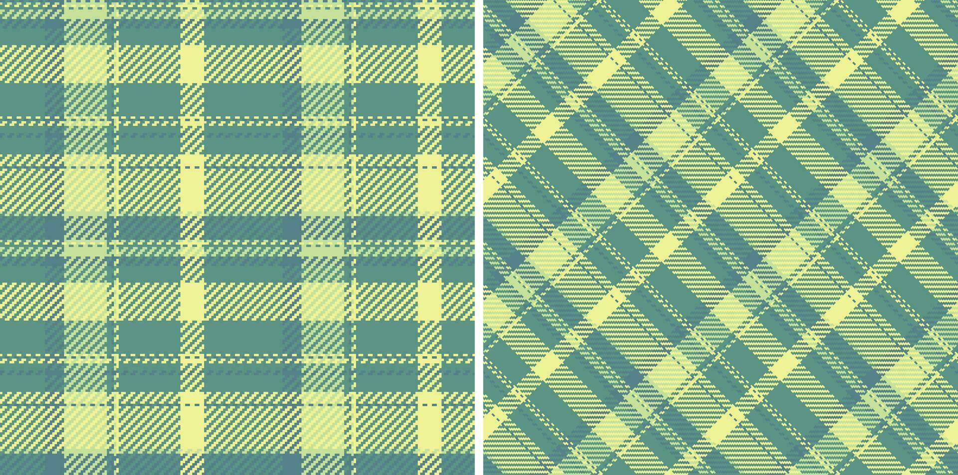 Textil- Plaid Textur von prüfen Vektor Stoff mit ein Hintergrund Muster nahtlos Schottenstoff.