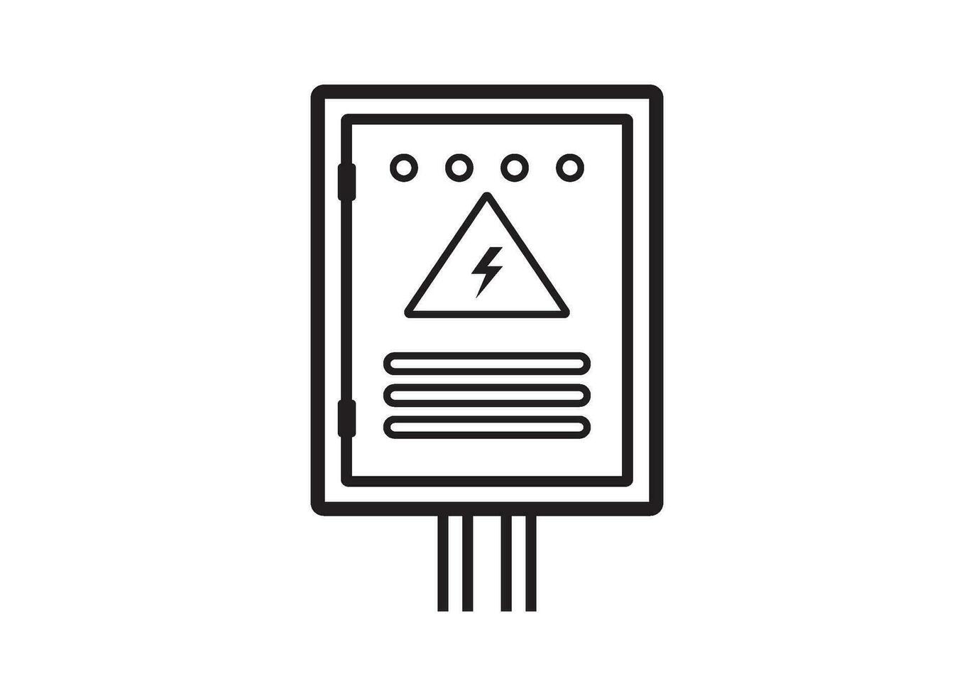 elektrisch Panel Symbol Design Vektor isoliert