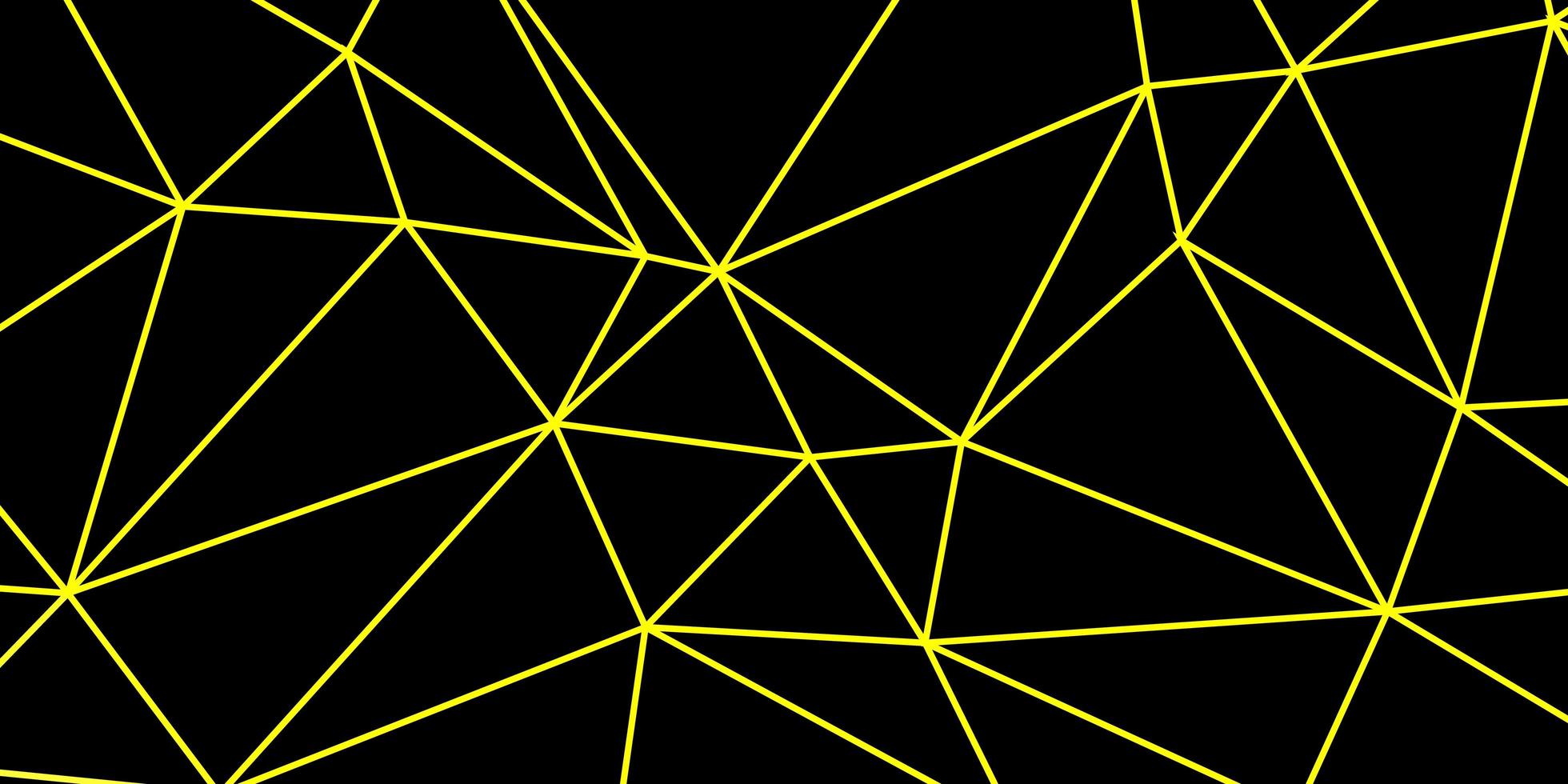 geometrisches polygonales Layout des hellgelben Vektors. vektor