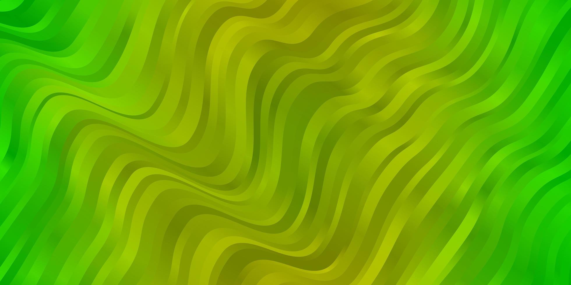 hellgrünes, gelbes Vektorlayout mit Kreisbogen. vektor