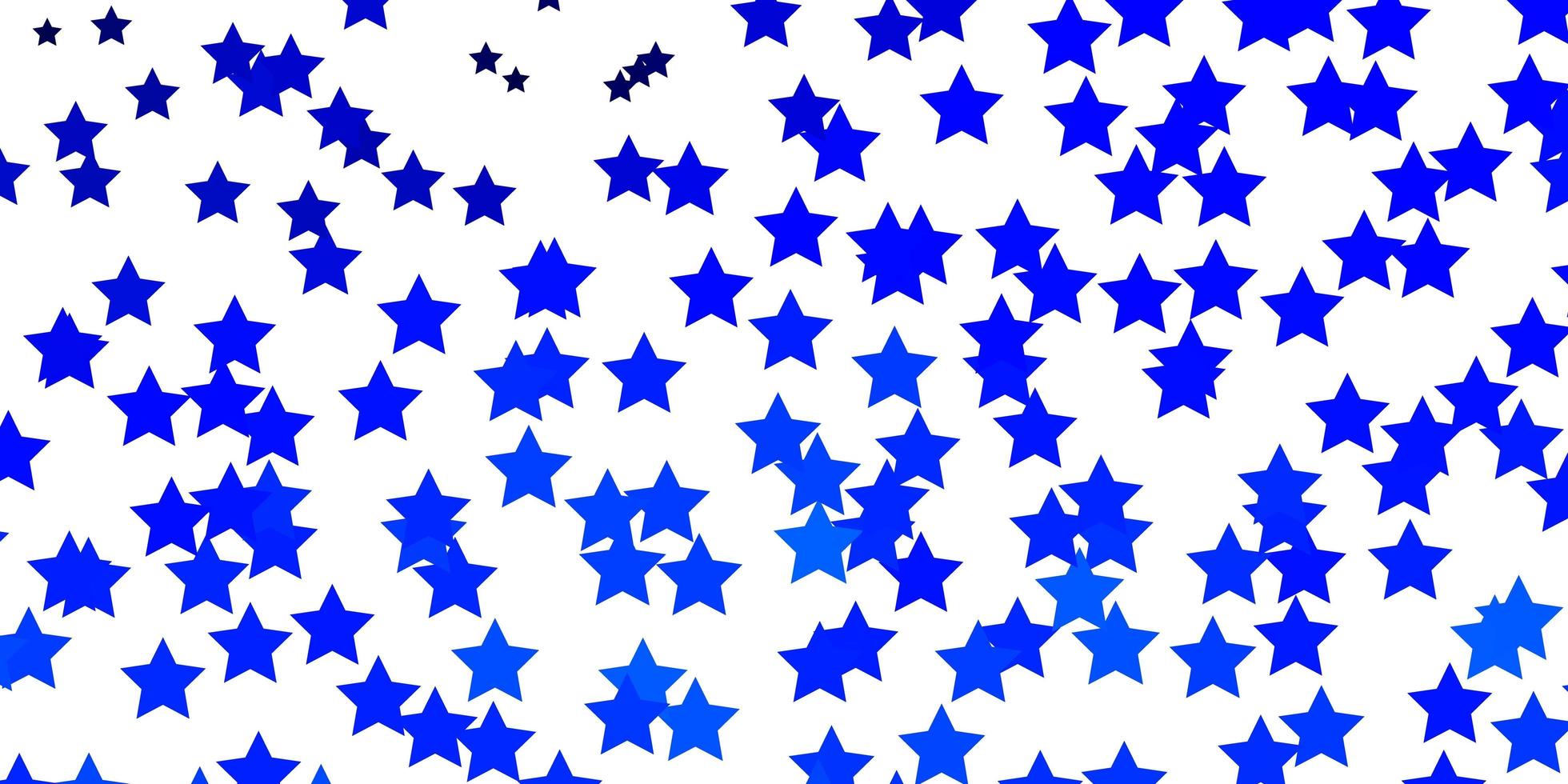 ljusblå vektormönster med abstrakta stjärnor. vektor