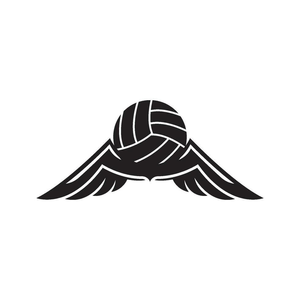 Volleyball Logo Symbol Design Vektor Illustration