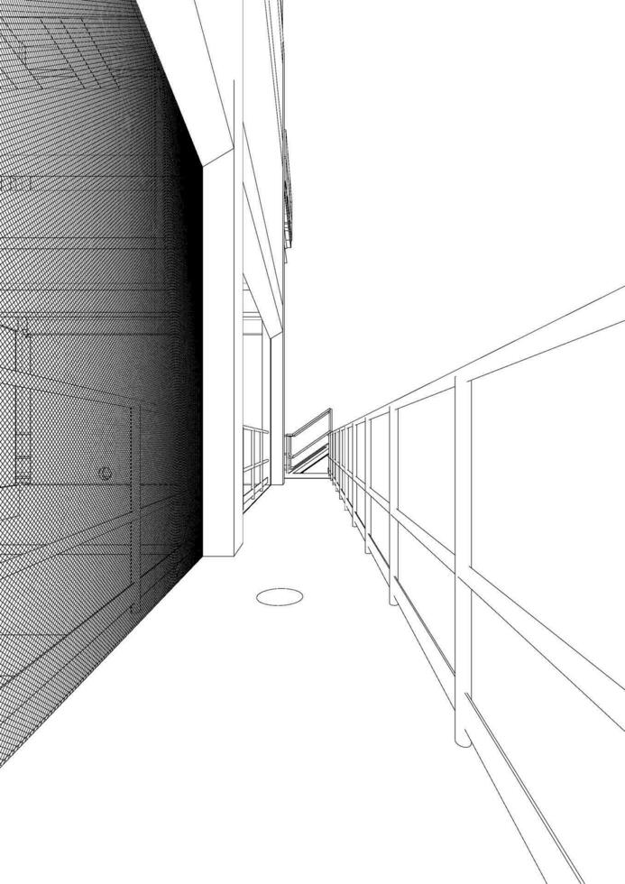 3d Illustration von industriell Gebäude vektor