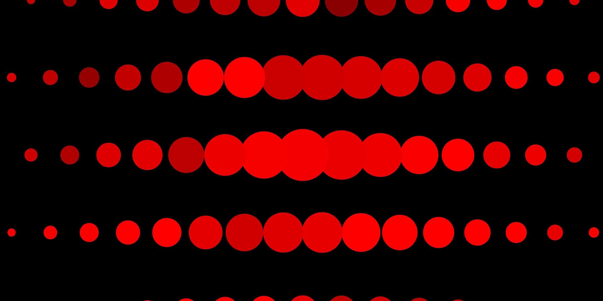 dunkelrote Vektorschablone mit Kreisen. vektor