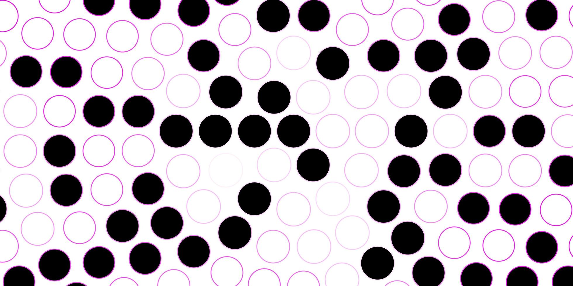 dunkelrosa Vektorhintergrund mit Kreisen. vektor