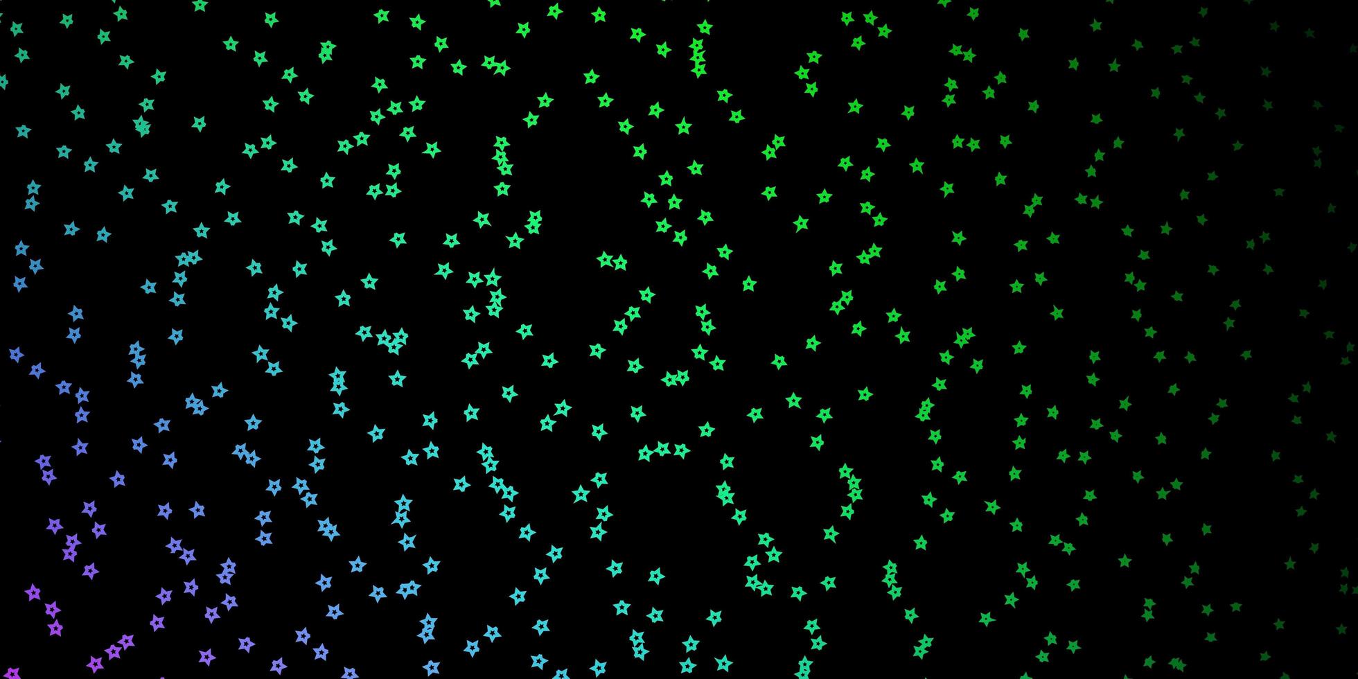 mörkrosa, grön vektorstruktur med vackra stjärnor. vektor