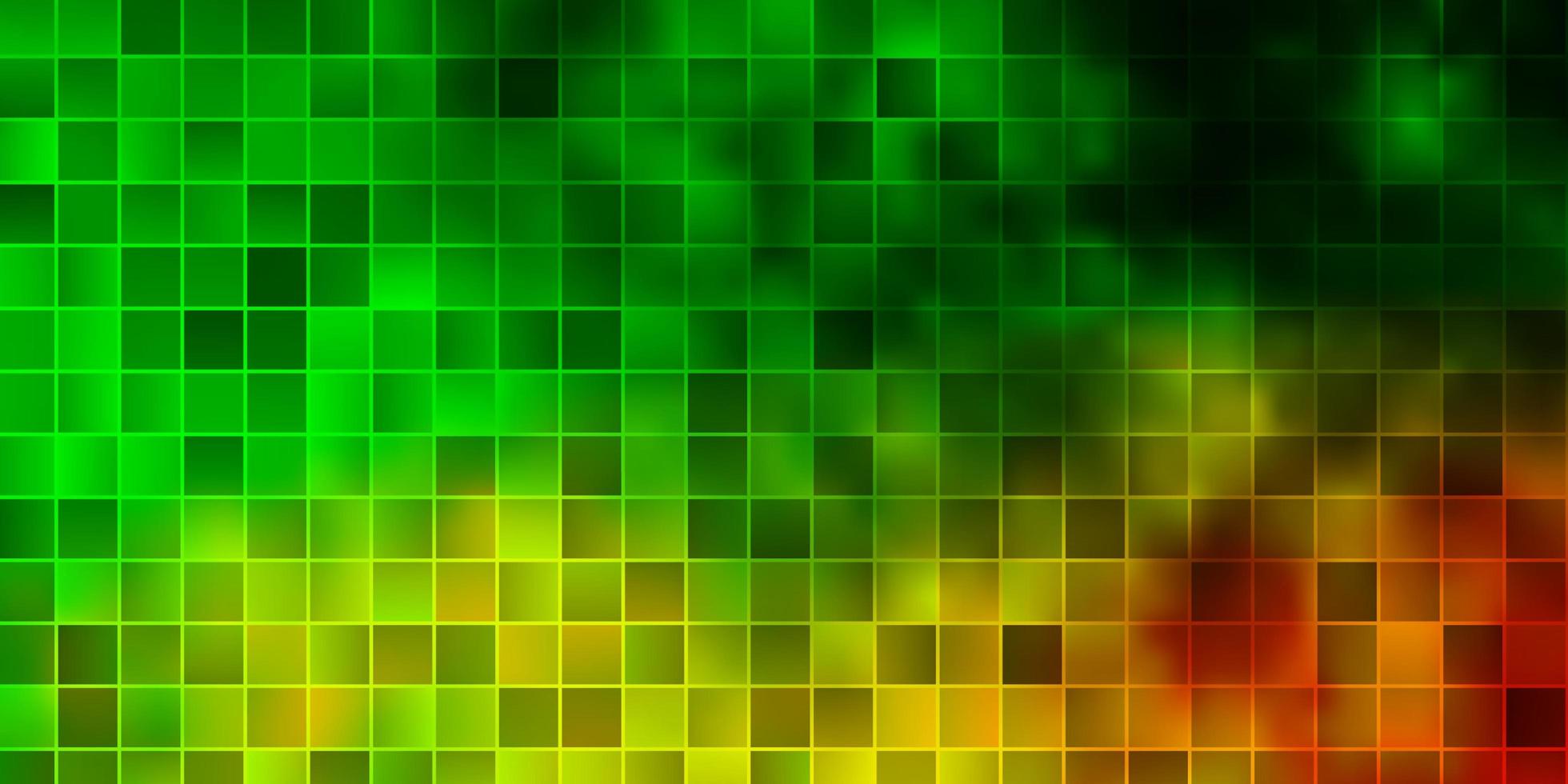 hellgrüner, gelber Vektorhintergrund mit Rechtecken. vektor