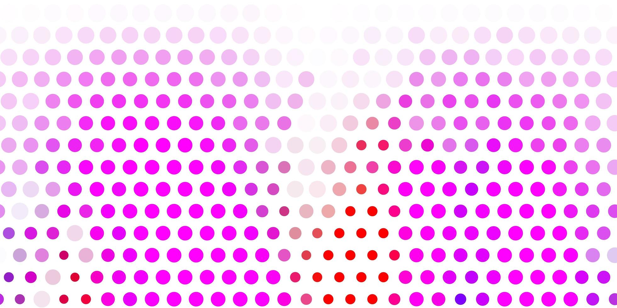 ljusrosa, röd vektor bakgrund med prickar.